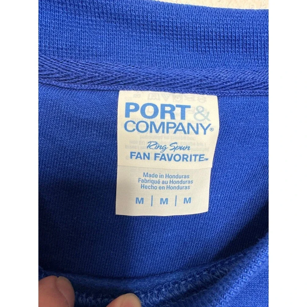 Port & Company Medium Grandmacorn Unicorn Sweatshirt Blue Crewneck Long Sleeve